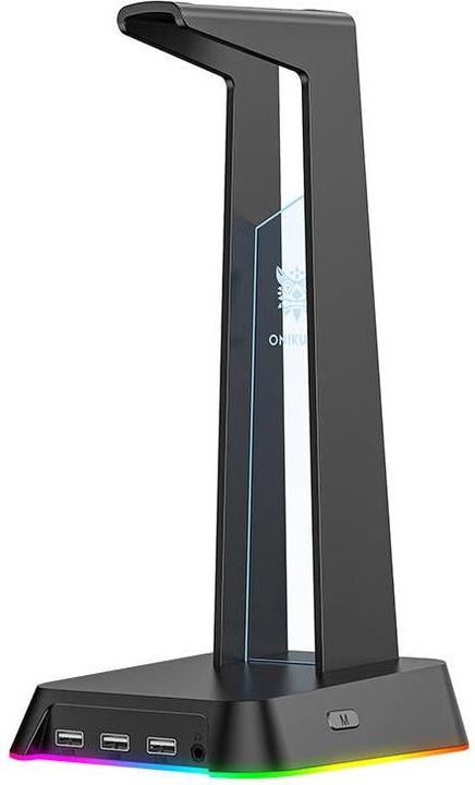 Onikuma Stojak na słuchawki z podświetleniem RGB ST2 czarny