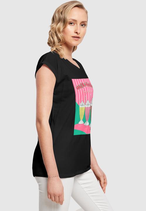 Actual product image Mister Tee MisterTee Ladies Milkshake Tee - Extended Shoulder Tee - 178079 (M)
