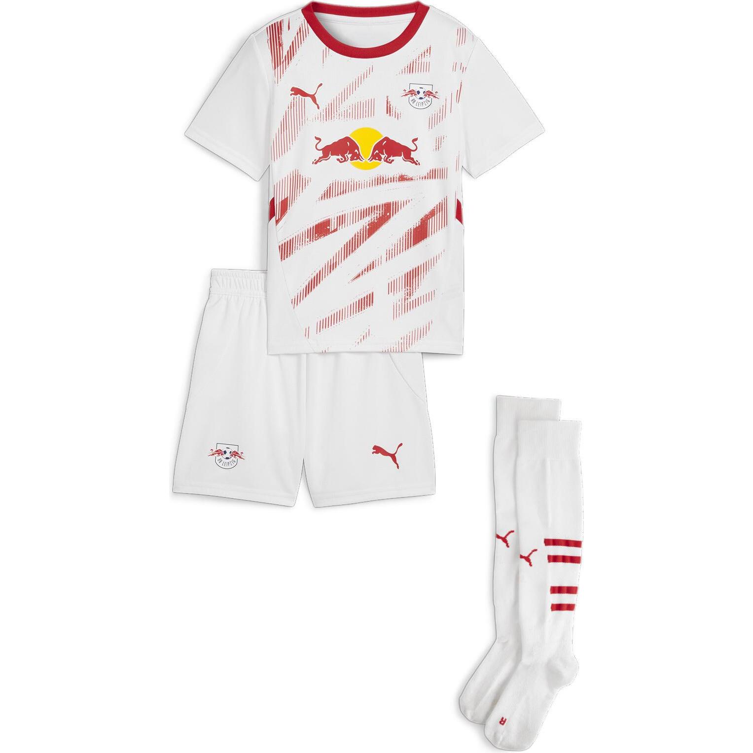 Puma, Herren, Fussballtrikot, RBL Home Minikit (104), Weiss, 104
