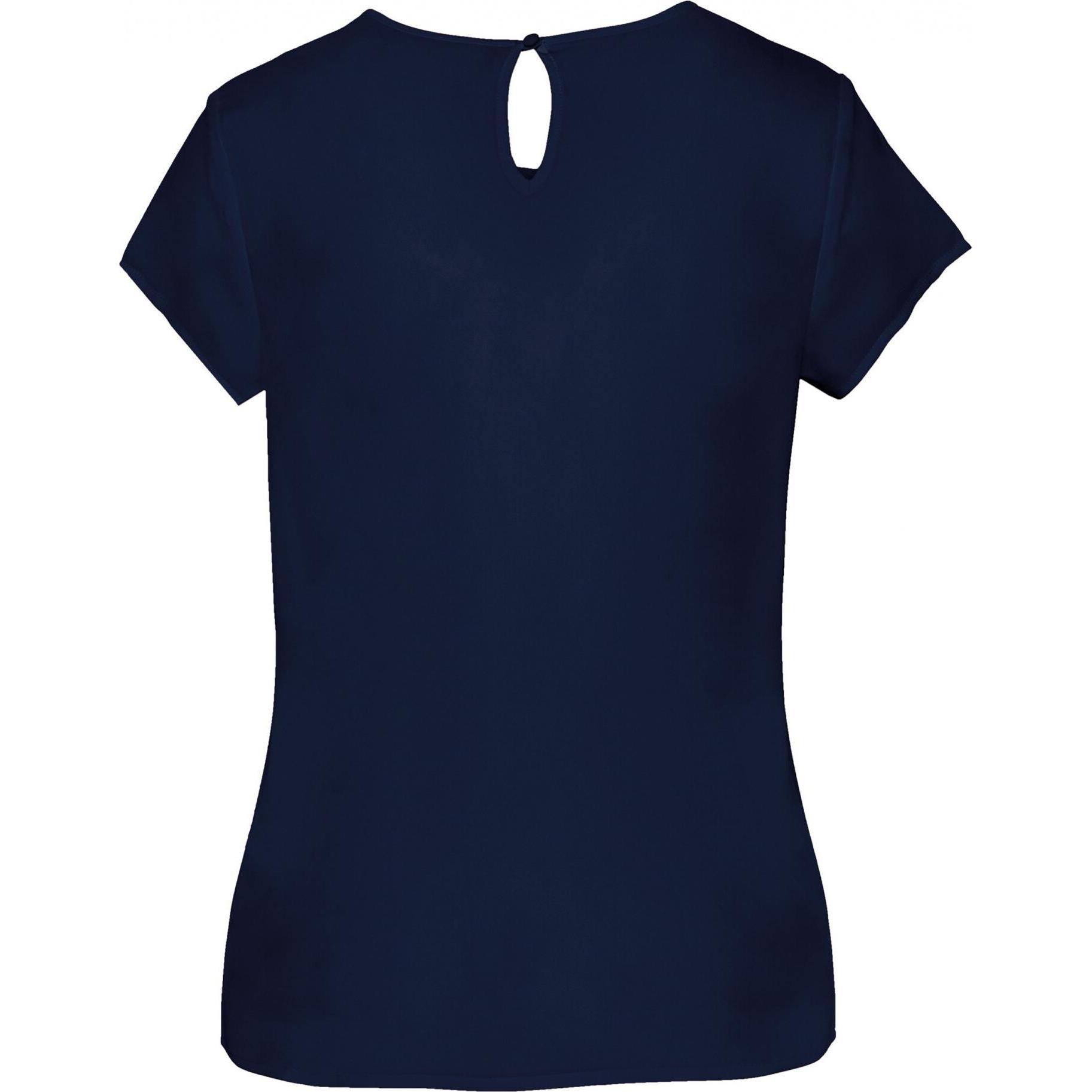 Thumbnail - Kariban, Damen, Bluse, Krepp-Bluse, Damen, Blau, (40)