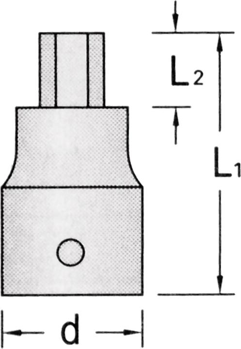 Produktbild Gedore IN 20 5 Schraubendrehereinsatz 1/4" Innen-6-kant 5 mm (5 mm)