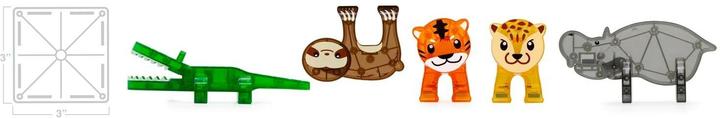 Actual product image Magna-Tiles Jungle Animals Set