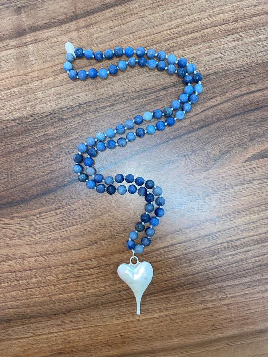 Produktbild Andreani Halskette mit grossem Herzanhänger aus echtem Aventurin (Aventurin)