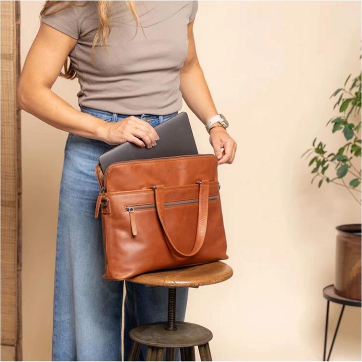Produktbild The Chesterfield Brand Elvas Aktentasche Leder 40 cm Laptopfach (17")