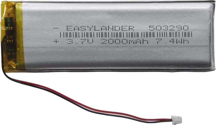 Produktbild Purecrea LiPo Akku 2000mAh JST 1.25 / Lithium Ion Polymer (3.70 V, 2000 mAh)