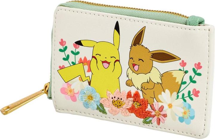 Actual product image Loungefly Pikachu & Eevee Floral card holder