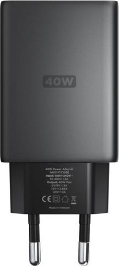Actual product image Nomad Slim Wall Charger 40W EU black (40 W)