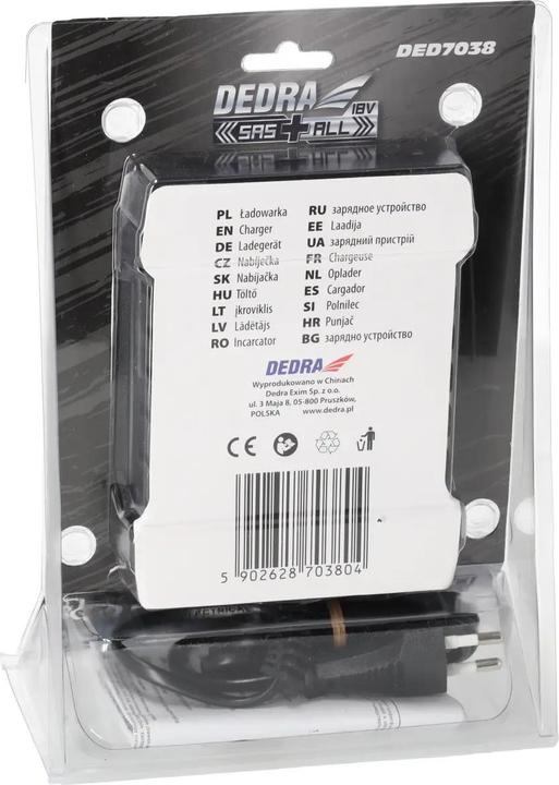 Actual product image Dedra Battery charger 18V DED7038, fits DED7032, DED7034, DED7035, DED6936 DED6937