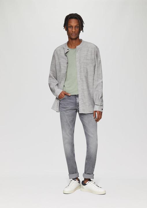 Immagine prodotto s.Oliver Hemd Regular Fit: Baumwollhemd mit Stehkragen (XS)
