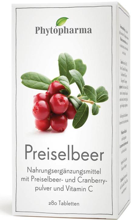 Produktbild Phytopharma Preiselbeer (120 Stück, Tabletten, 70 g)