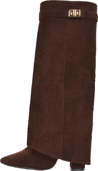 Produktbild XY London Rayna mit Überschlag Kniehohe Stiefel Spitz (37)