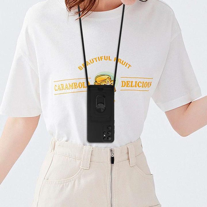 Image du produit Cadorabo Coque pour Samsung Galaxy S22 ULTRA avec chaîne et fonction de support