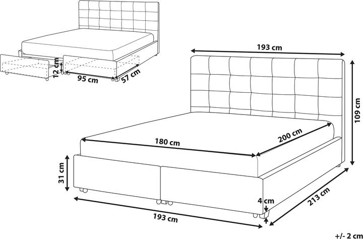 Produktbild Beliani Rochelle (180 x 200 cm)