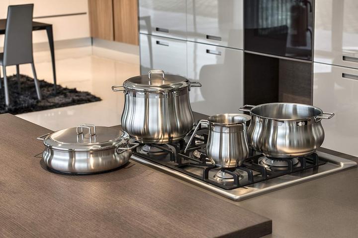 Actual product image Barazzoni Saucepan Line Tummy in steel 189 (Pot, Stainless steel)
