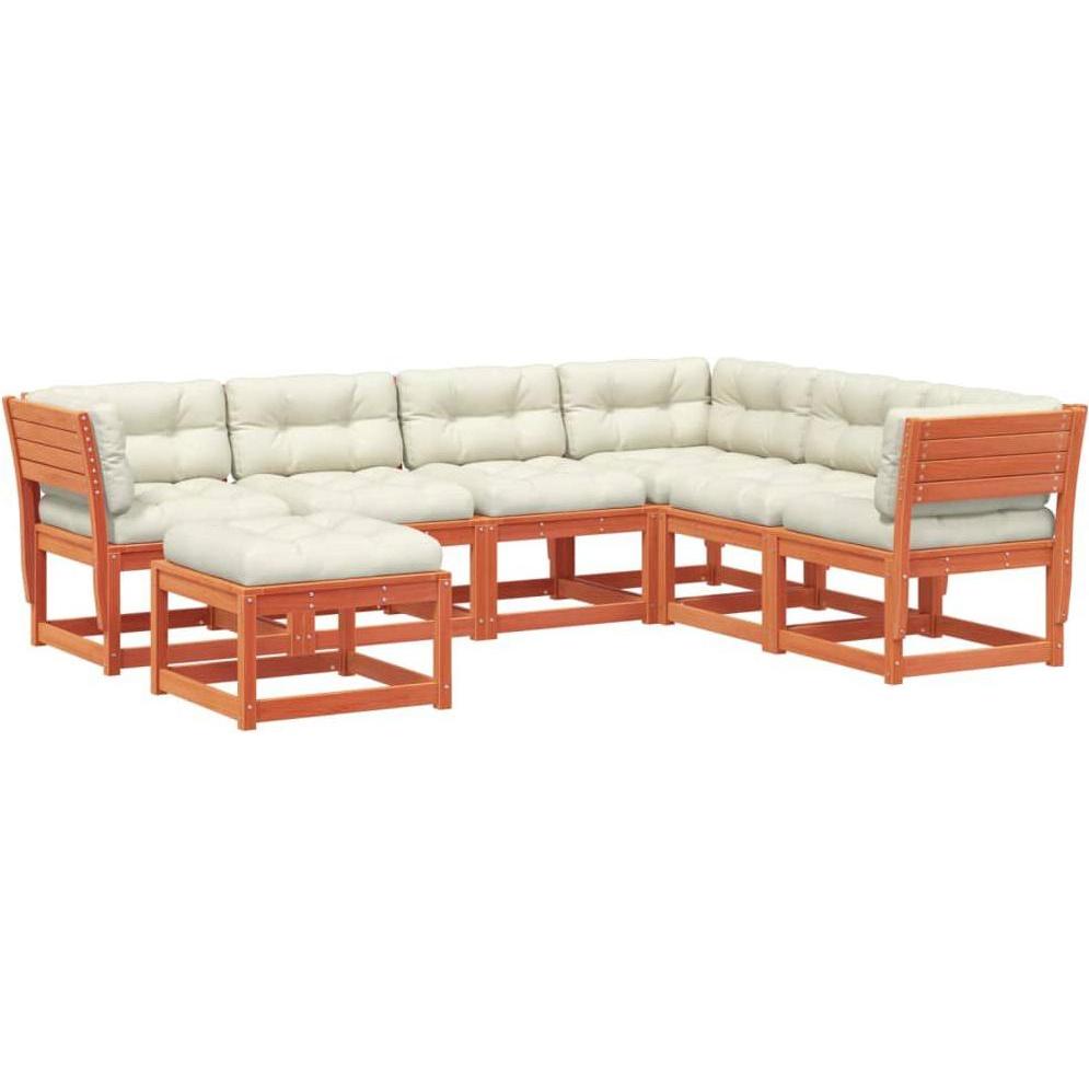 VidaXL, Gartenlounge, 10-tlg. Garten-Lounge-Set mit Kissen