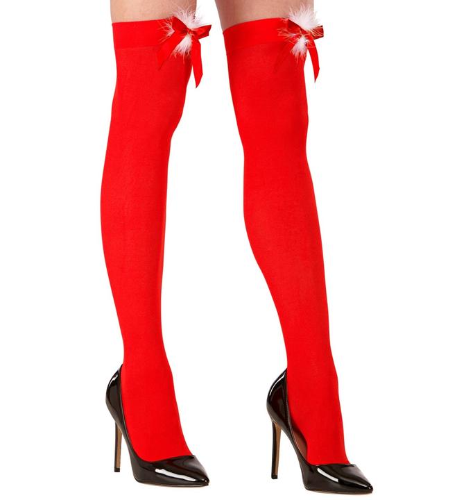Actual product image Widmann Hold-up Miss Santa stockings with bow 70 DEN (70 DEN, One size)