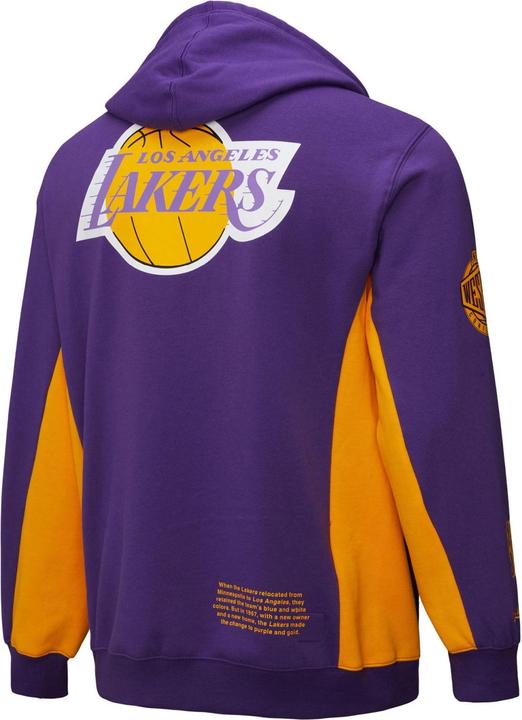 Actual product image Mitchell & Ness Fleece Hoody ORIGINS Los Angeles Lakers - M (M)