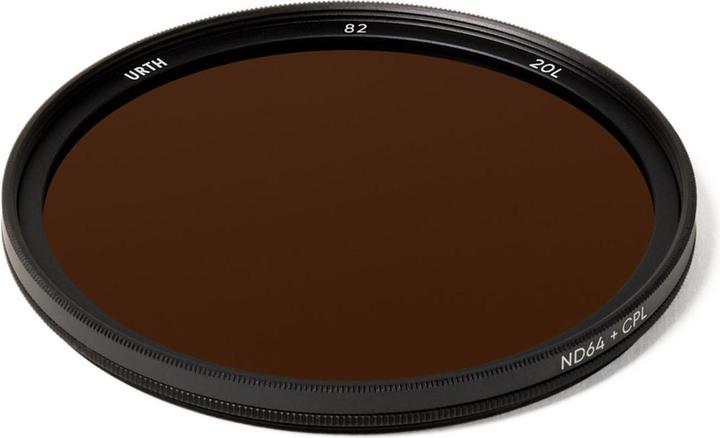Produktbild Urth 82mm Circular Polarizing (CPL) + ND64 Lens Filter (Plus+) (82 mm, Polarisationsfilter, 82 mm)