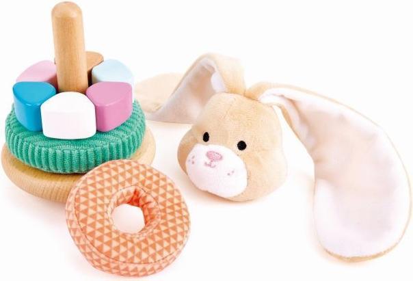 Actual product image Hape Stack long-eared rabbit