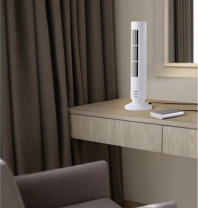 Produktbild Renkforce RF-USBF-690-WH USB-Ventilator (B x H x T) 105 x 335 x 105 mm