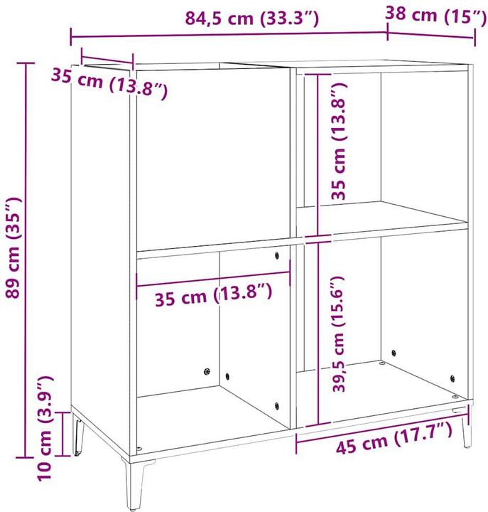 Immagine prodotto vidaXL Plattenschrank