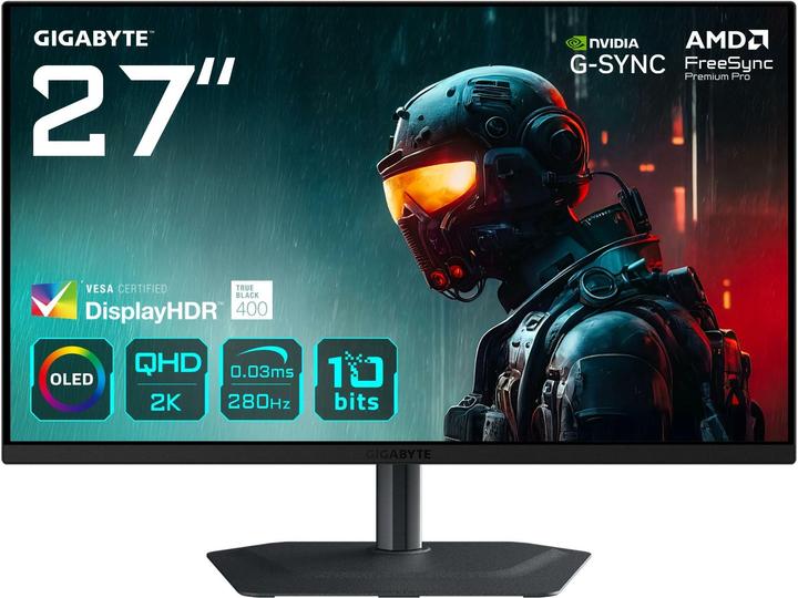 Actual product image Gigabyte MO27Q2A (2560 x 1440 pixels, 27")