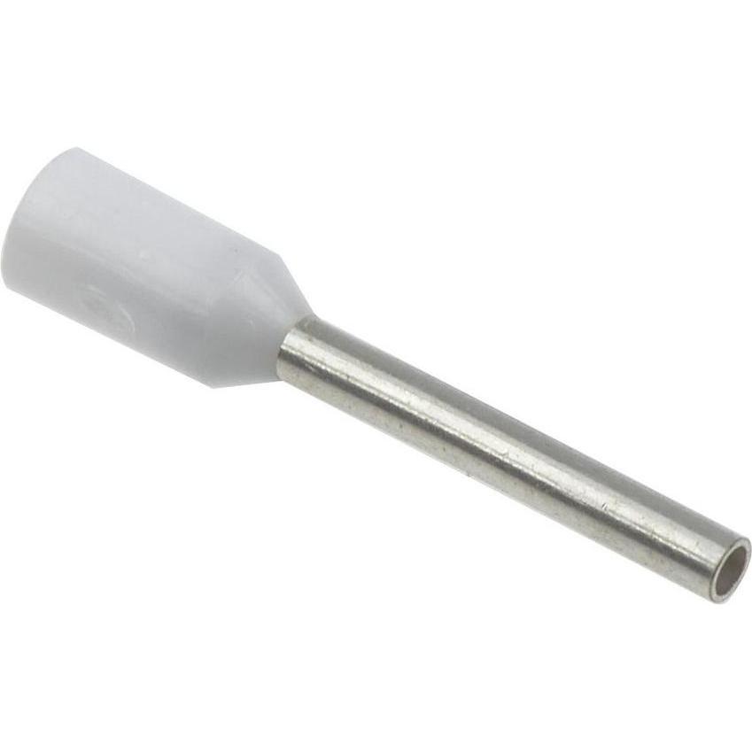 Weidmüller, Collegamento per cavi, Boccola crimp isolata DIN 0.5mm bianco