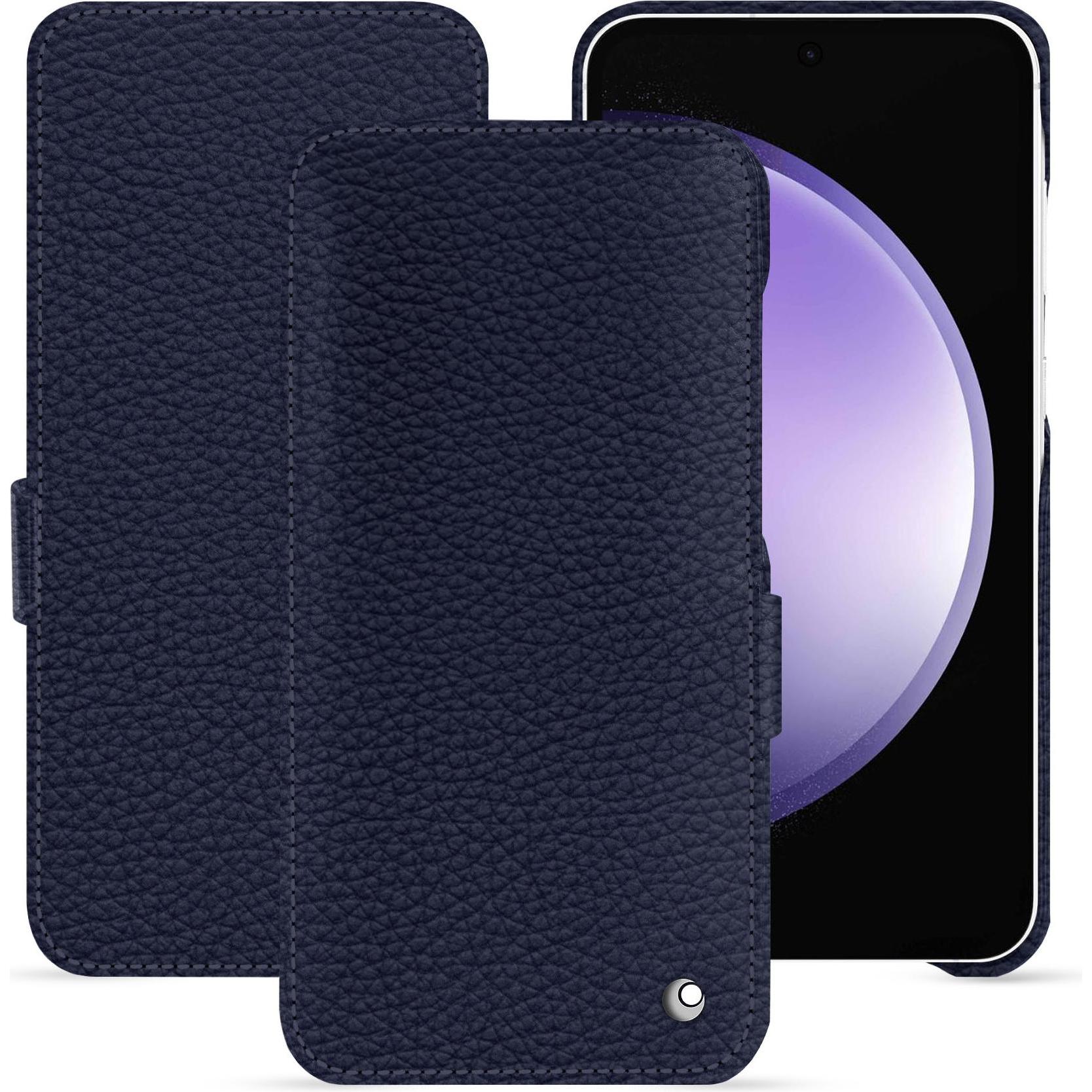 Noreve Lederschutzhülle horizontal (Samsung Galaxy S23 FE), Smartphone Hülle, Violett
