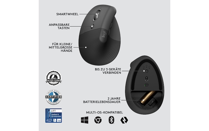 Actual product image Logitech Lift for Business (Wireless)