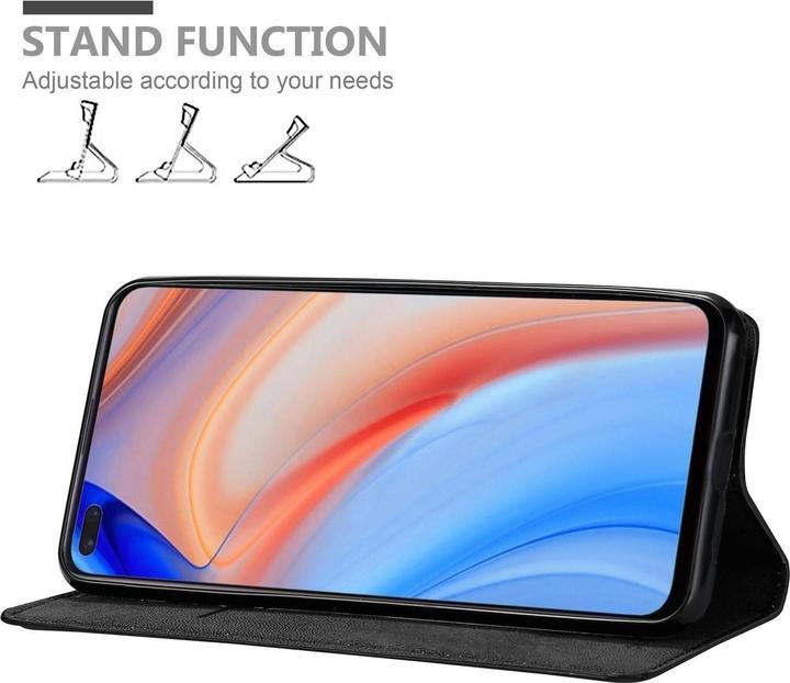 Actual product image Cadorabo Book Invisible Magnet Cover (Oppo Reno 4 Pro 5G)