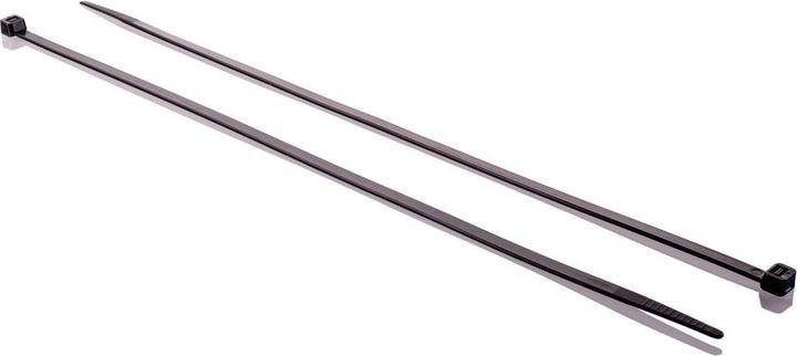 Produktbild RS PRO Kabelbinder 300x4,8mm schwarz (Kunststoffkabelbinder, 300 mm, 100 Stk.)