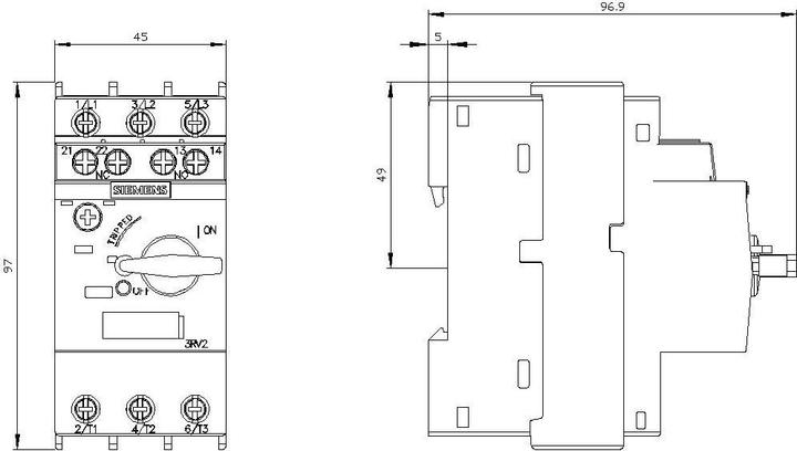 Produktbild Siemens Leistungsschalter Motor 1.8-2.5A 3RV2011-1C