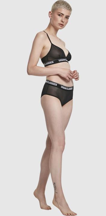 Actual product image Urban Classics Ladies Triangle Tech Mesh Logo Bra (Single pack, XS)