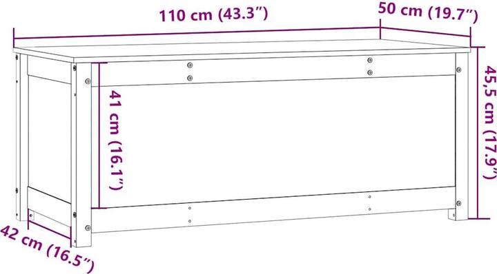 Image du produit vidaXL Truhe