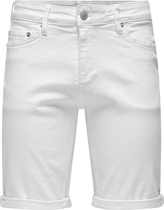 Only & Sons Onsply White 9297 Azg Dnm Shorts Noos