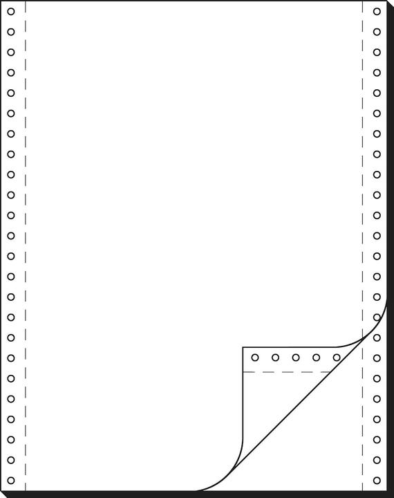 Image du produit Magni Papier informatique 240x12" 2 fois blanc 1000 feuilles