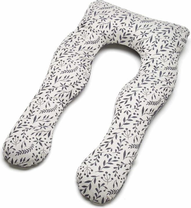 Immagine prodotto Didymos Cuscino per l'allattamento e il sonno Flora Cool Grey (120 x 60 cm)