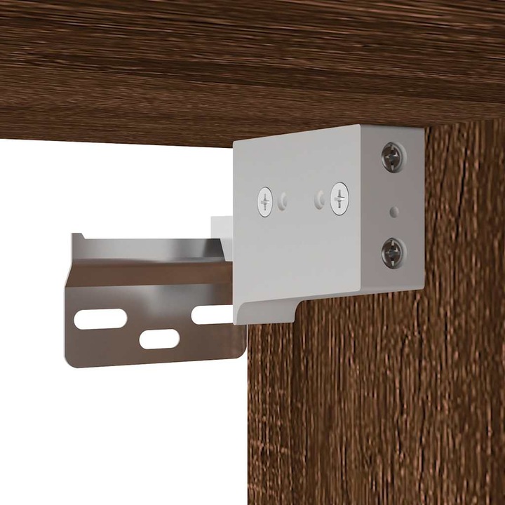 Image du produit VidaXL Ensemble de meubles de salle de bain 3 pièces en bois composite marron aspect chêne Ensemble de