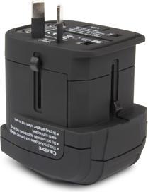 Produktbild Hamlet Traver Adapter universal reiseadapter für steckdosen plus usb-ladegerät (2 Ports)