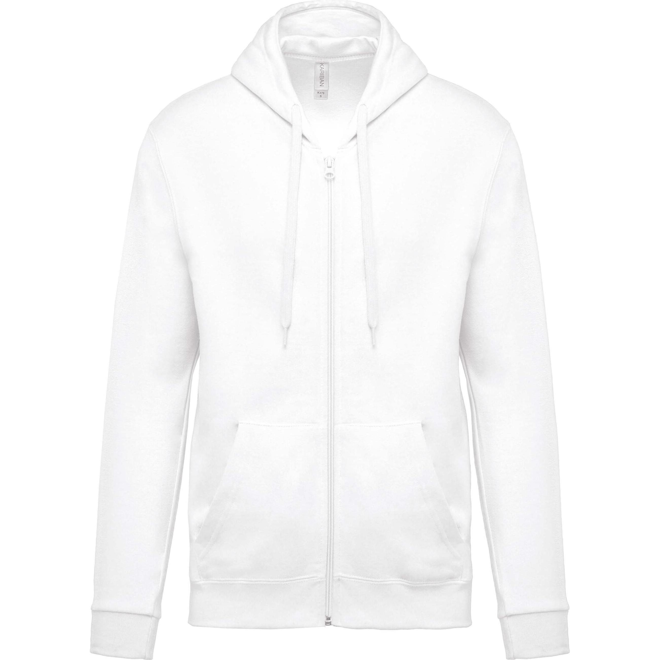 Kariban, Pullover, Molleton, Weiss, (3XL)