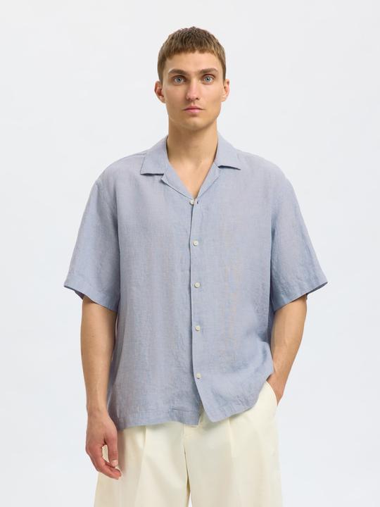 Actual product image Selected 100% Leinen Kurzarmhemd (L)