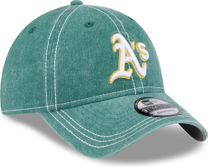 Actual product image New Era 9Twenty Cap - Washed Oakland Athletics Vintage Green
