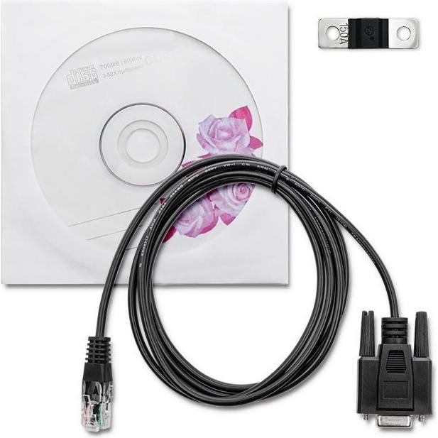 Qoltec, Convertitore di tensione, Hybrydowy inwerter solarny Off-Grid 4kVA 4kW 120A MPPT LCD Wi-Fi BMS Sinus