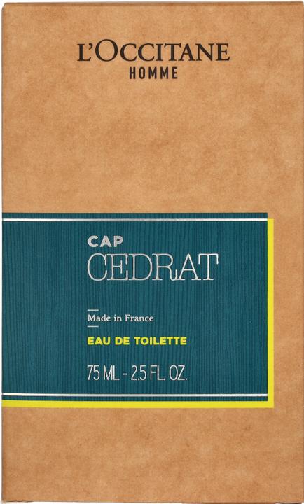Actual product image L'Occitane Homme Cap Cedrat Edt Spray (Eau de toilette, 75 ml)