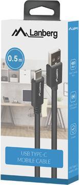 Produktbild Lanberg CA-USBO-15CU-0005-BK (0.50 m, USB 2.0)