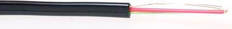 Productafbeelding Modulaire flatcable 6 geleiders zwart. Geleiders: 6 Modulaire kabel 6c zwart 100m (100 m)