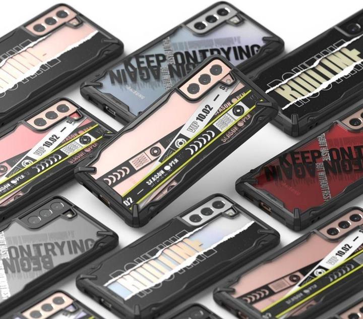 Produktbild Ringke Fusion X Design durable PC Case with TPU Bumper for Samsung Galaxy S21+ 5G (S21 Plus 5G) blac (Samsung Galaxy S21+)