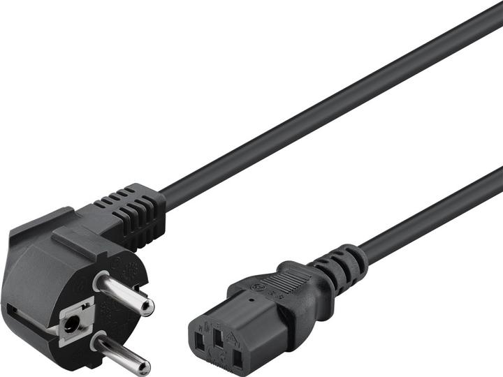 Produktbild Goobay Abgewinkeltes Kaltgeräte-Anschlusskabel, 1,8 m, Schwarz (1.80 m)