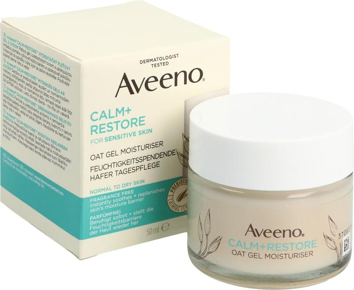 Actual product image Aveeno Calm + Rest (50 ml, Day cream, Up to SPF 10)