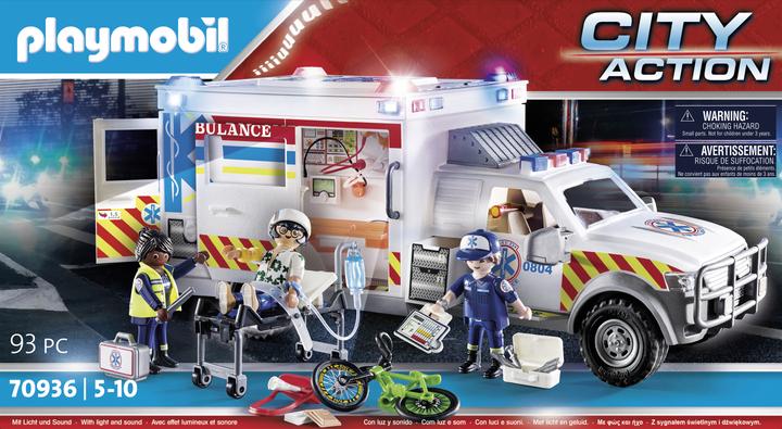 Image du produit Playmobil Véhicule de secours : US Ambulance (70936, Playmobil City Action)